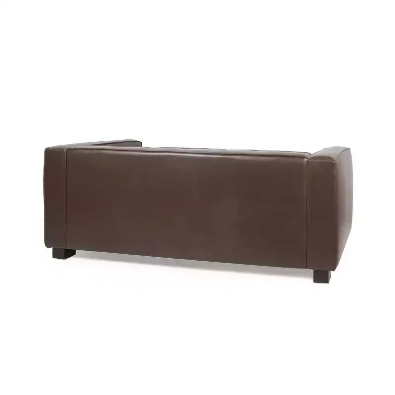 Christopher Knight Home Goyette Contemporary Faux Leather 3 Piece Living Room Sofa Set