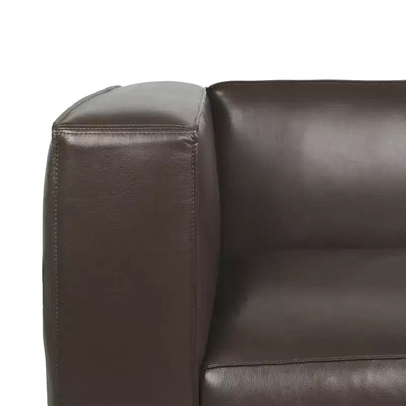 Christopher Knight Home Goyette Contemporary Faux Leather 3 Piece Living Room Sofa Set