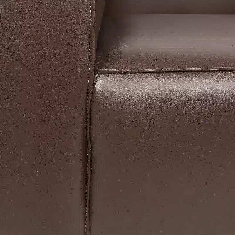 Christopher Knight Home Goyette Contemporary Faux Leather 3 Piece Living Room Sofa Set