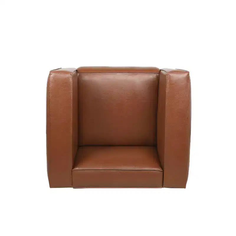 Christopher Knight Home Goyette Contemporary Faux Leather 3 Piece Living Room Sofa Set