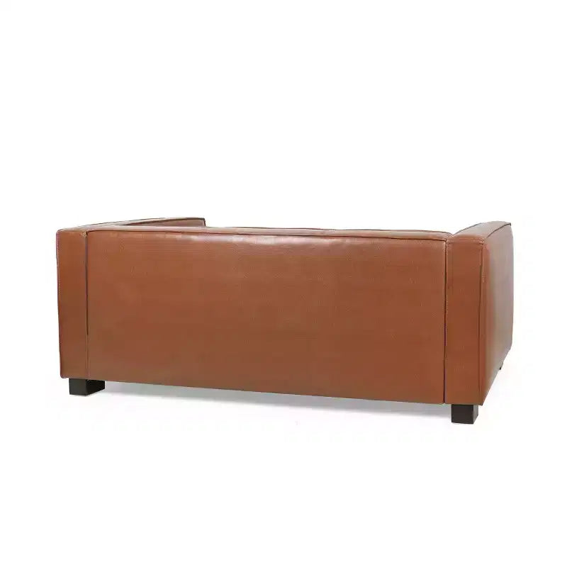 Christopher Knight Home Goyette Contemporary Faux Leather 3 Piece Living Room Sofa Set