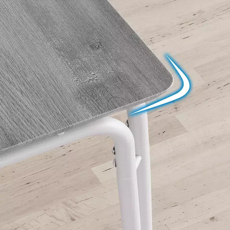Tavolo da pranzo per 4, Tavolo piccolo e sedie set da 4, Set quadrati da pranzo con 4 sedie, Set da 5 pezzi per cucina e sala da pranzo per piccoli spazi, Appartamento
