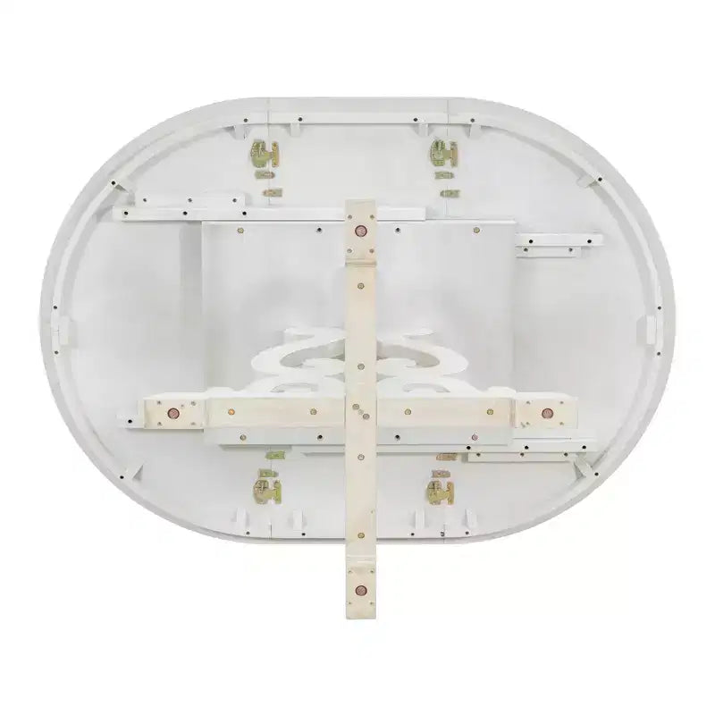 Set da pranzo retrò da 5 pezzi con tavolo allungabile e 4 sedie imbottite, prolunga da 40 cm, ideale per cucina e sala da pranzo