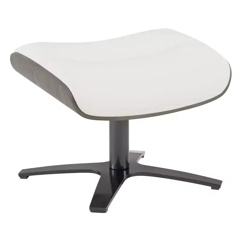 Poltrona reclinabile girevole Spruce&Spring con pouf e poggiatesta regolabile
