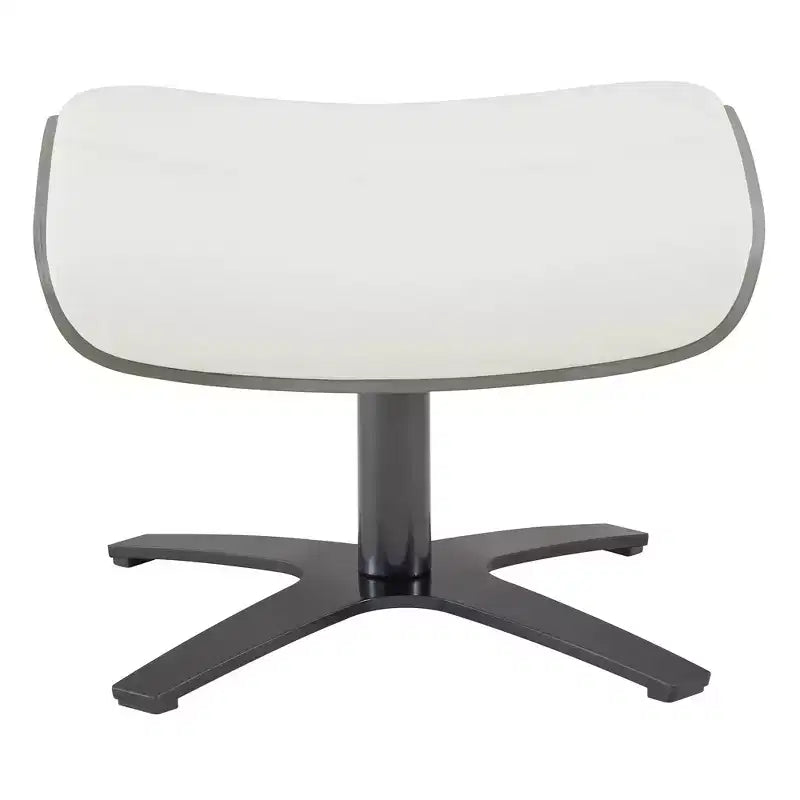 Poltrona reclinabile girevole Spruce&Spring con pouf e poggiatesta regolabile