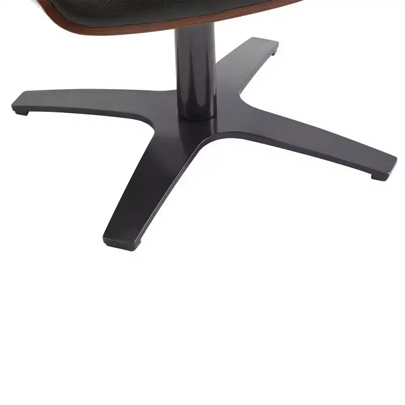 Poltrona reclinabile girevole Spruce&Spring con pouf e poggiatesta regolabile