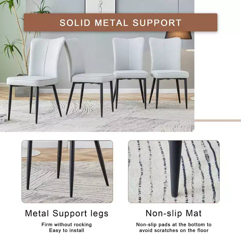 Set tavolo da pranzo 3/5 pezzi, set tavolo da cucina rotondo, tavolo da pranzo salvaspazio con 2/4 sedie imbottite - ModernLuxe