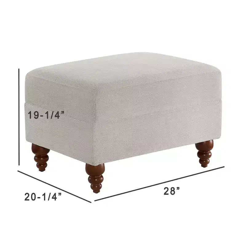GDFStudio Candor modernes Set aus Polstersessel und Hocker