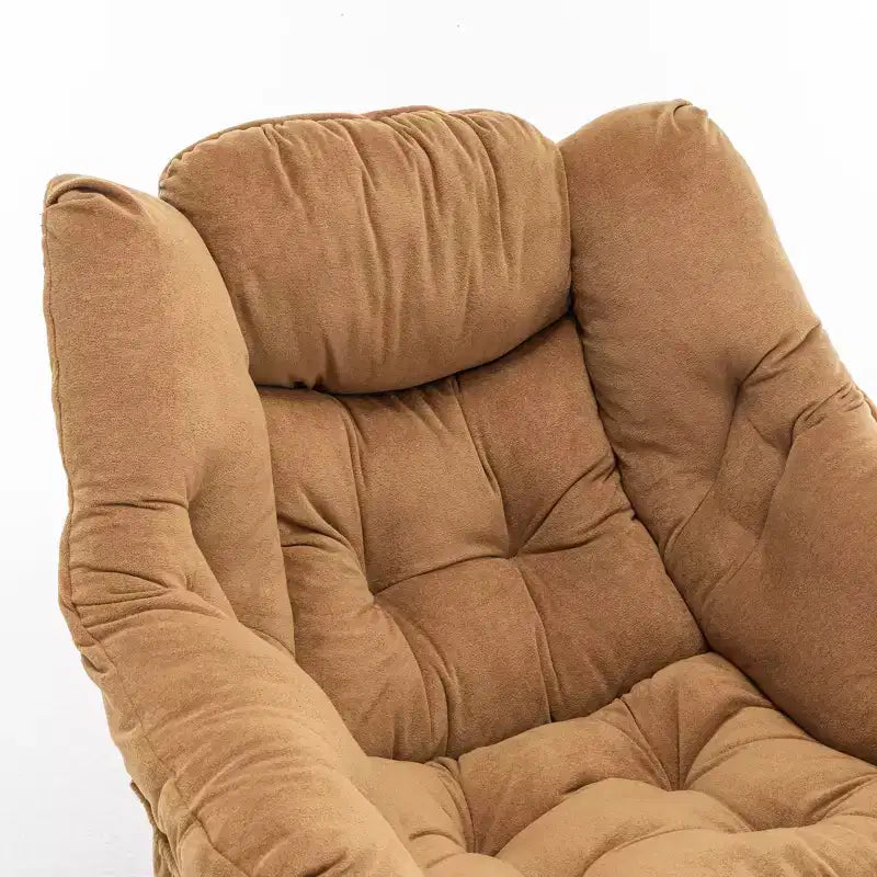 Poltrona reclinabile moderna Okak con poggiapiedi pouf, comoda sedia per il tempo libero per soggiorni, aree relax