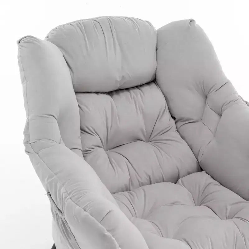 Poltrona reclinabile moderna Okak con poggiapiedi pouf, comoda sedia per il tempo libero per soggiorni, aree relax
