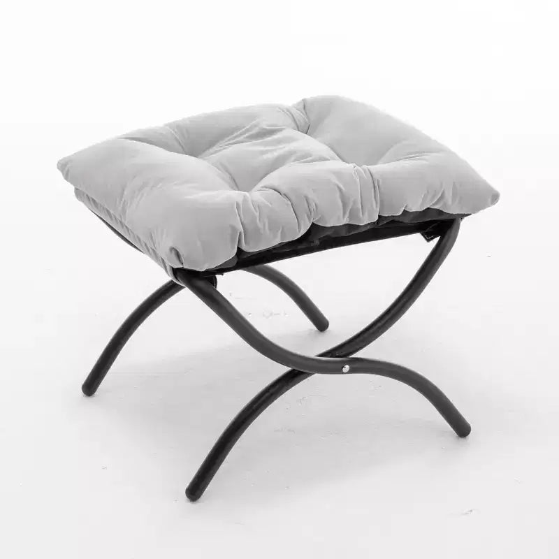 Poltrona reclinabile moderna Okak con poggiapiedi pouf, comoda sedia per il tempo libero per soggiorni, aree relax