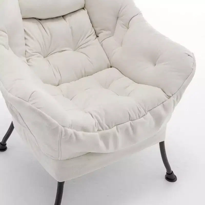 Poltrona reclinabile moderna Okak con poggiapiedi pouf, comoda sedia per il tempo libero per soggiorni, aree relax