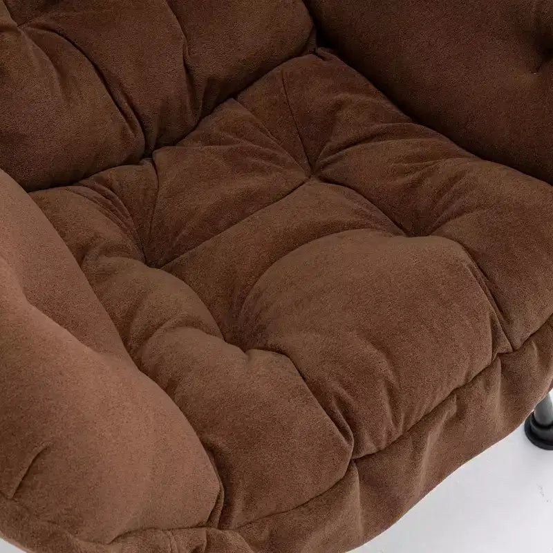 Poltrona reclinabile moderna Okak con poggiapiedi pouf, comoda sedia per il tempo libero per soggiorni, aree relax
