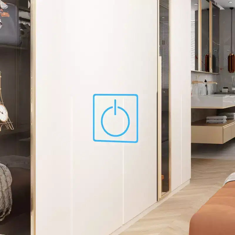 Mobile toeletta elegante Famapy con specchio LED a figura intera e cassetti divisori, mobile contenitore bianco/nero/rosa, organizer spazioso per il trucco in camera da letto