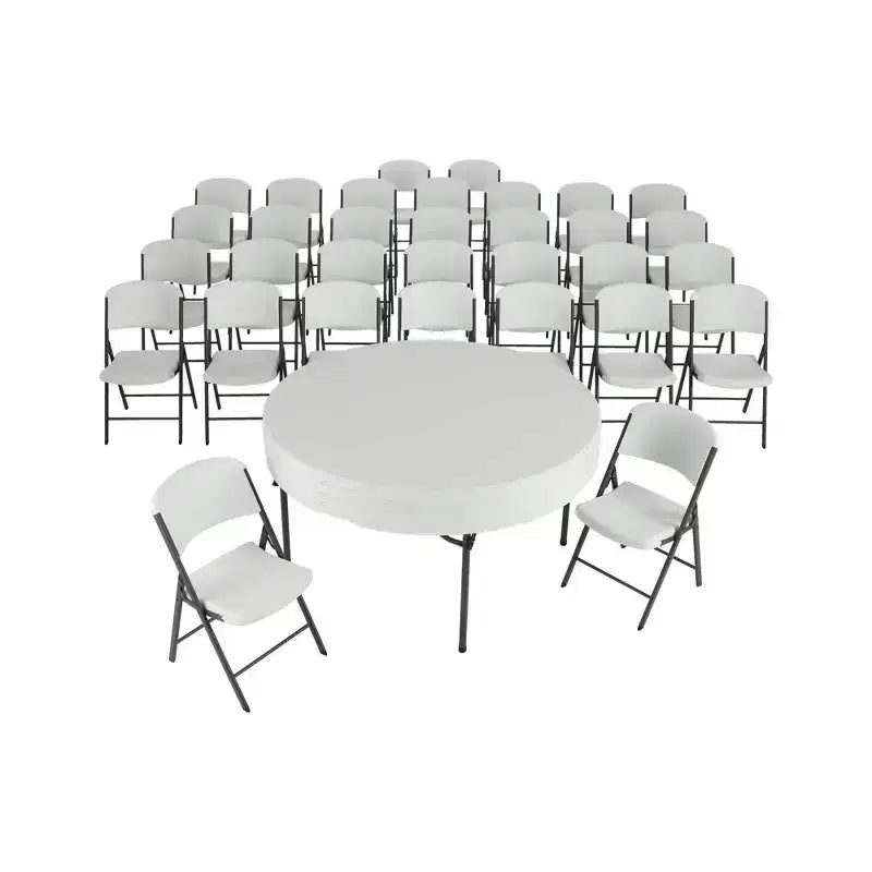 Lifetime 60-Inch Round Table and Chair Set