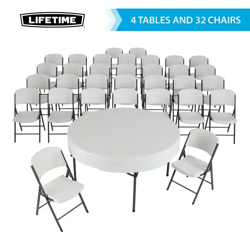 Set tavolo e sedie rotondo Lifetime da 60 pollici