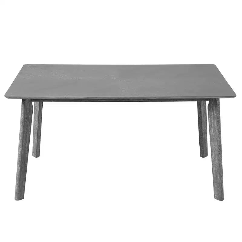 Set da pranzo da 5 pezzi, tavolo da cucina rustico stile coloniale e 4 sedie imbottite - ModernLuxe