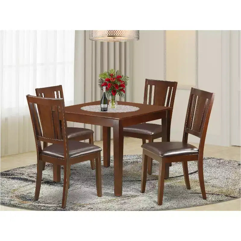 Set Tavolo da Pranzo - Tavolo da Cucina con Sedie - Piccolo Tavolo Quadrato e 2 Sedie - Mobili da Pranzo per Casa
