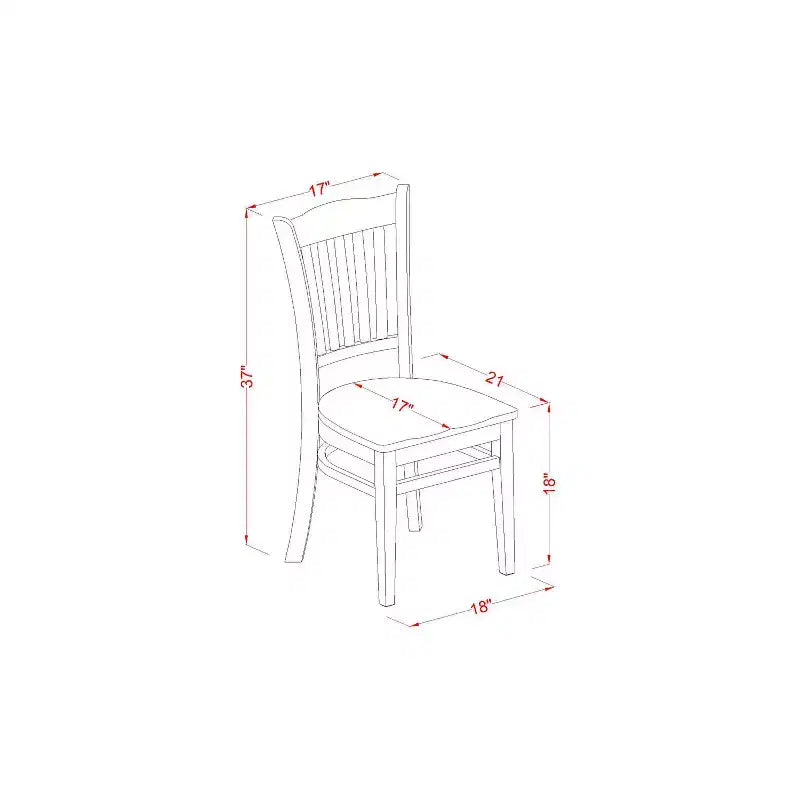 Set da pranzo moderno 3 pezzi - Tavolo rotondo e 2 sedie - Finitura bianco lino