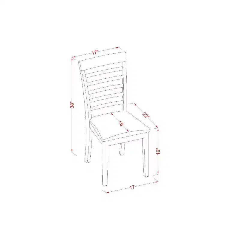 Set da pranzo 5 pezzi in legno tavolo e sedie - Set da pranzo con tavolo a ribalta finitura mogano
