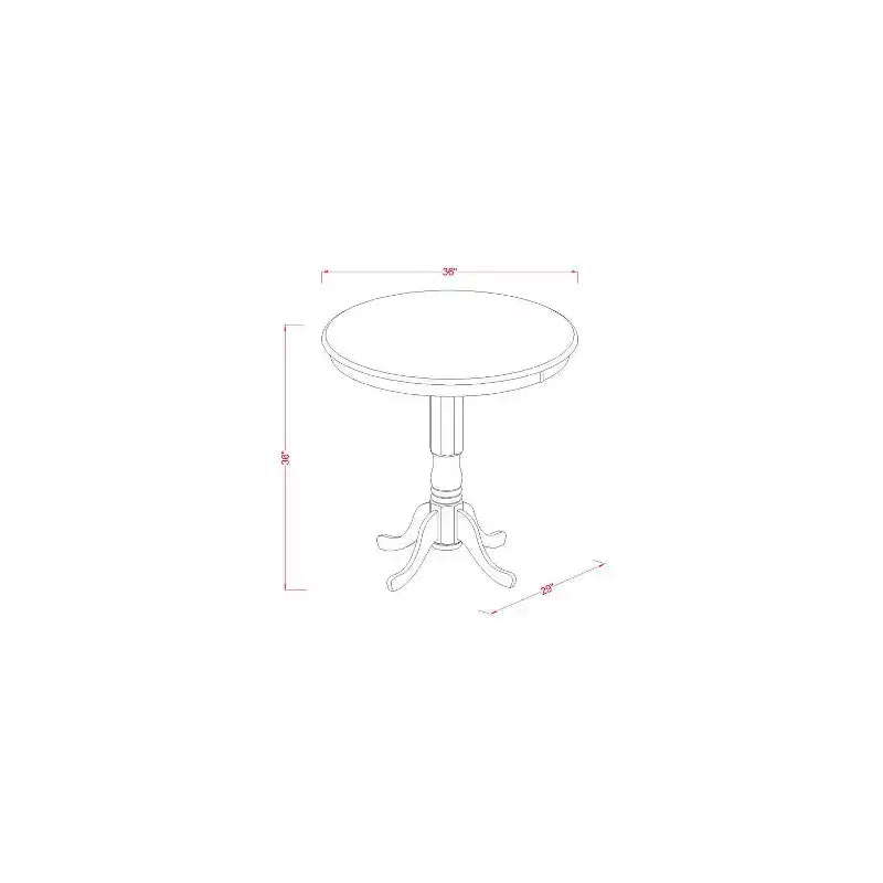 Set da tavolo altezza bancone - Set tavolo e sgabelli da bar per cucina - Design moderno 5 pezzi