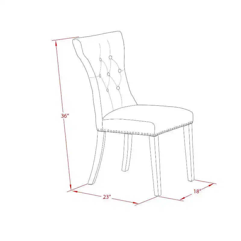 HomeStock Set da pranzo in 5 pezzi con tavolo in legno massello con finitura noce antico e 4 sedie