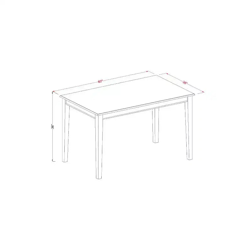 Set da pranzo a altezza bancone 7 pezzi - Tavolo da cucina e 6 sedie - Stile Southwestern - 36x60 pollici
