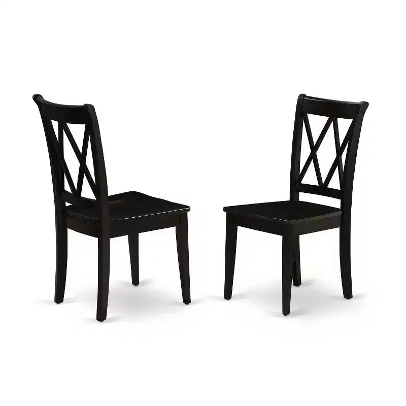 Set da pranzo vittoriano - Tavolo rotondo e 2 sedie a 3 pezzi - 106 cm - Stile rustico vintage
