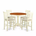 Glam Counter Height Dining Set - 5 Piece Modern Kitchen Table & Chairs