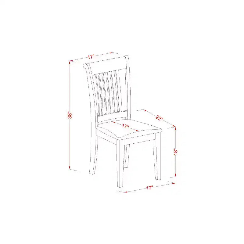 Tavolo da pranzo ovale a 7 pezzi con piano in legno massello finitura marrone sella e 6 sedie con