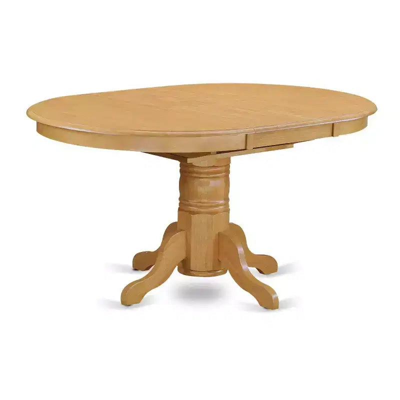 Set da pranzo 7 pezzi - Tavolo ovale con prolunga e 6 sedie - Tessuto in lino e gambe in rovere - Set per cucina sala da pranzo