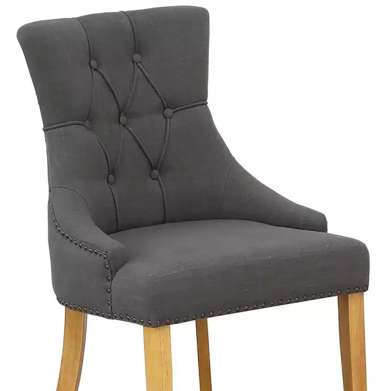 Set da pranzo HomeStock di 3 pezzi con piano rettangolare in legno massello finitura rovere marrone naturale e prolunga a farfalla