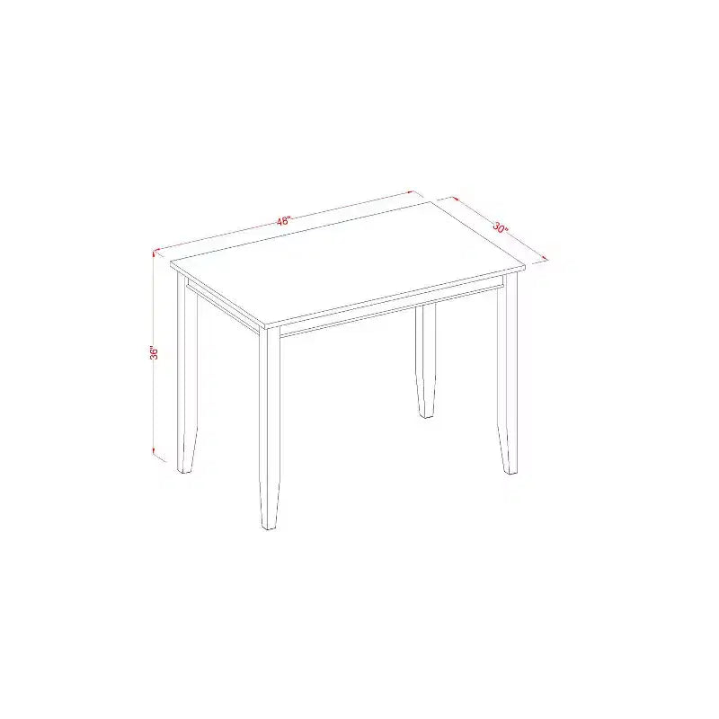 Set da pranzo altezza bancone - Tavolo e sedie 3 pezzi - Set moderno da cucina/pub - Tavolo 76x122 cm