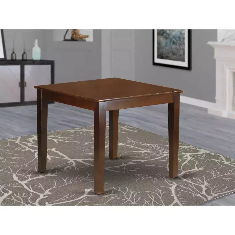 Set da pranzo 5 pezzi in legno massello con finitura mogano - Posti a sedere 4