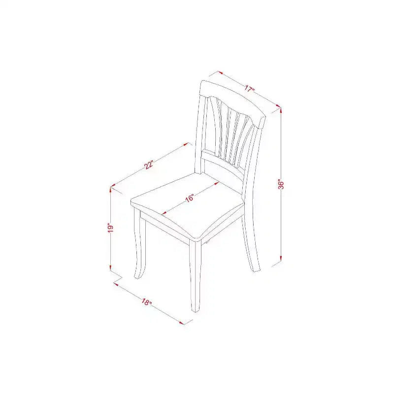HomeStock Set da Pranzo Rotondo da 3 Pezzi, Tavolo con Piano in Legno Massello Finitura Nera e Ciliegio e 2 Sedie