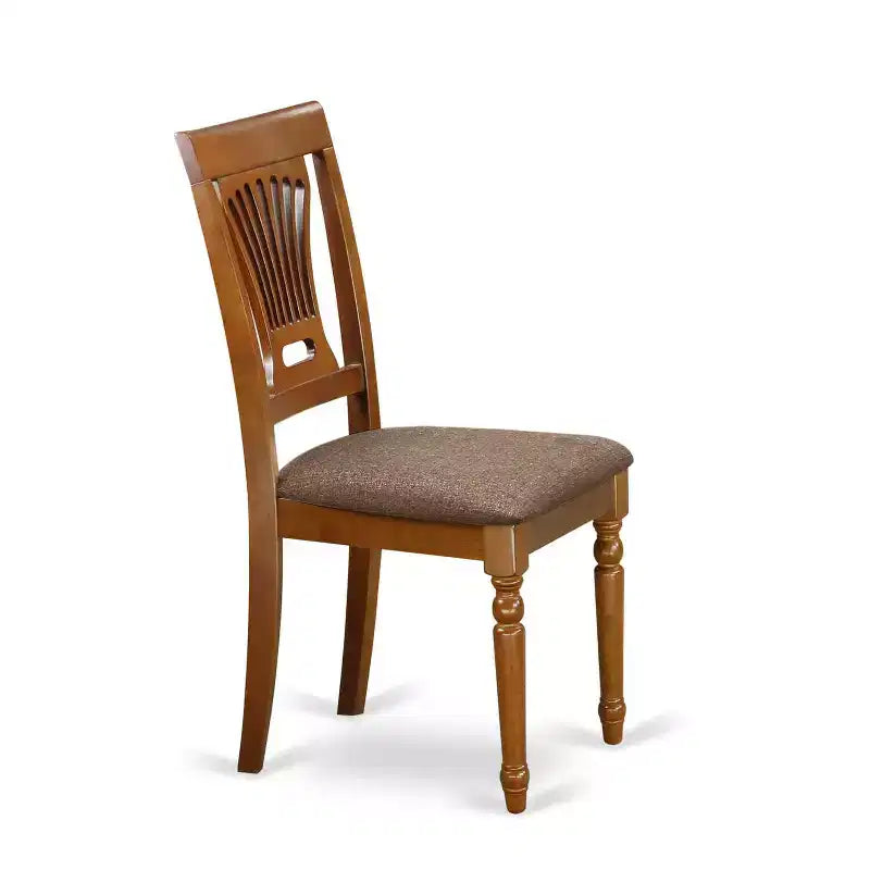 Set tavolo da cucina 5 pezzi - Tavolo da pranzo rettangolare con 4 sedie - Finitura Marrone sella