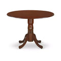 Round Drop Leaf Dining Table Set - Kitchen Nook Table & Chairs - Small Dining Set