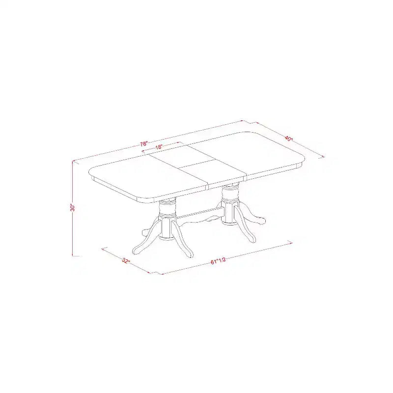 Set da Pranzo 5 Pezzi - Tavolo da Cucina e 4 Sedie - Set Sala da Pranzo Moderno
