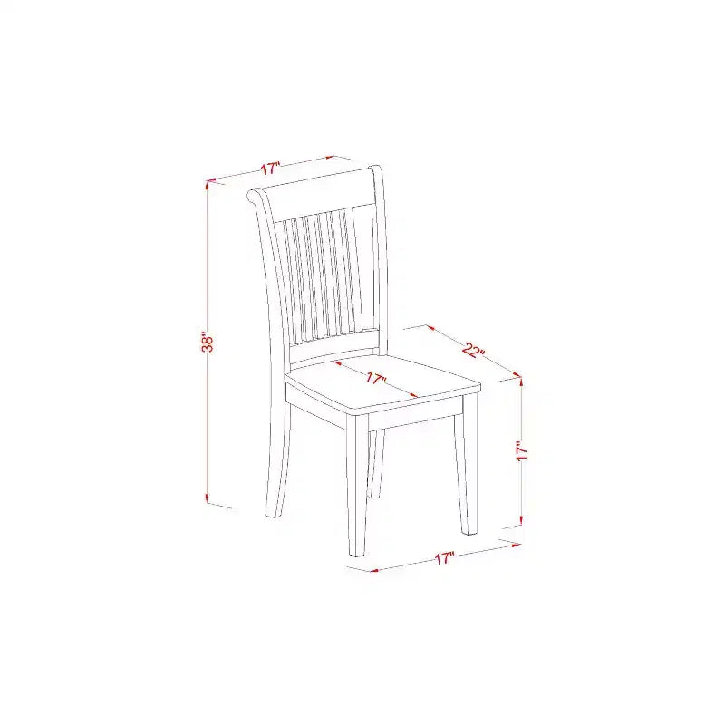 Set da Pranzo Moderno - Tavolo Rotondo e 4 Sedie - 106 cm - Finitura Rovere - Mobili per Sala da Pranzo/Cucina