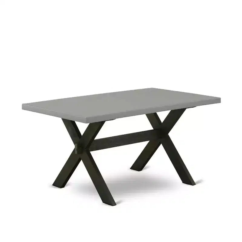 HomeStock - Tavolo da pranzo rettangolare a 6 posti in legno massello con finitura in rovere naturale, con 1 panca e 4 sedie