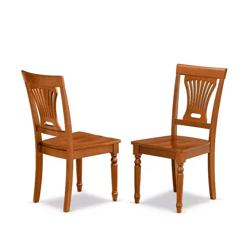 Set da pranzo rustico 5 pezzi - Tavolo da cucina con sedie, prolunga, finitura marrone sella