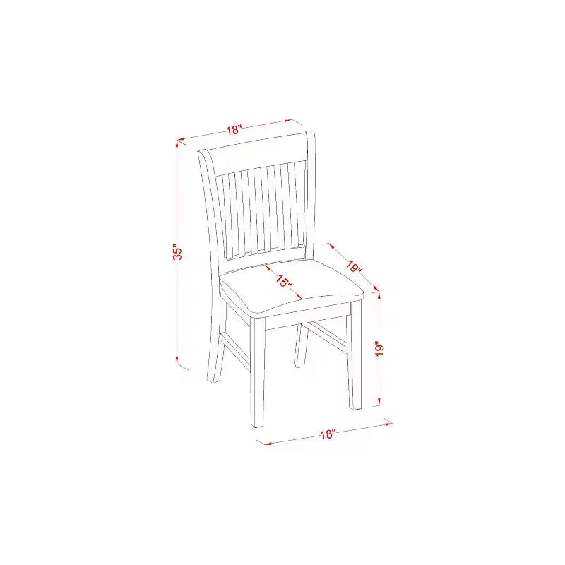 HomeStock tavolo da pranzo rettangolare in legno massello con finitura in rovere naturale, 5 pezzi, con 4 sedie