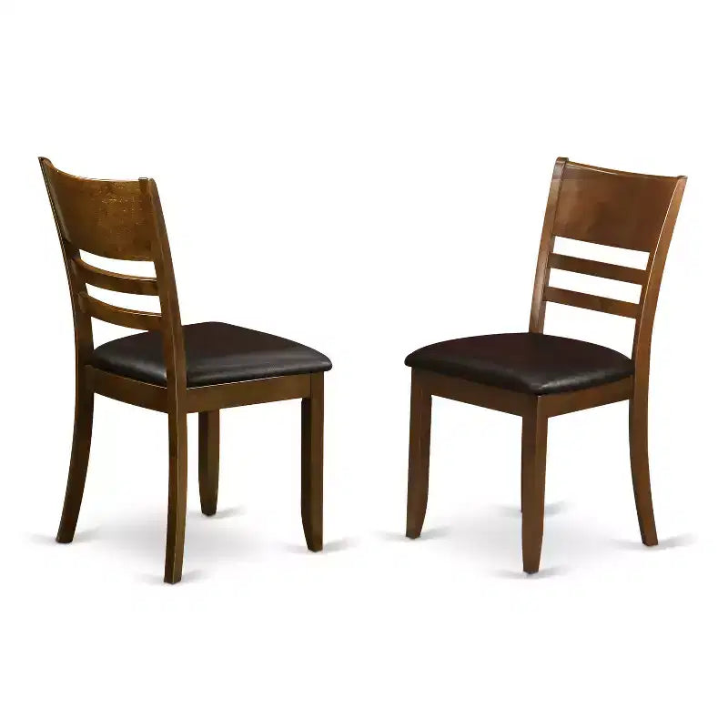 Set Cucina Salvaspazio - Tavolo Rotondo e Sedie 3 Pezzi - Finitura Espresso