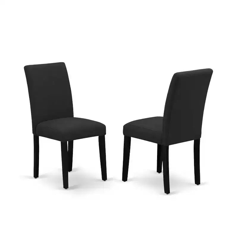 HomeStock Tavolo da pranzo rettangolare a 5 pezzi con piano in legno massello finitura rovere naturale e 4 sedie imbottite
