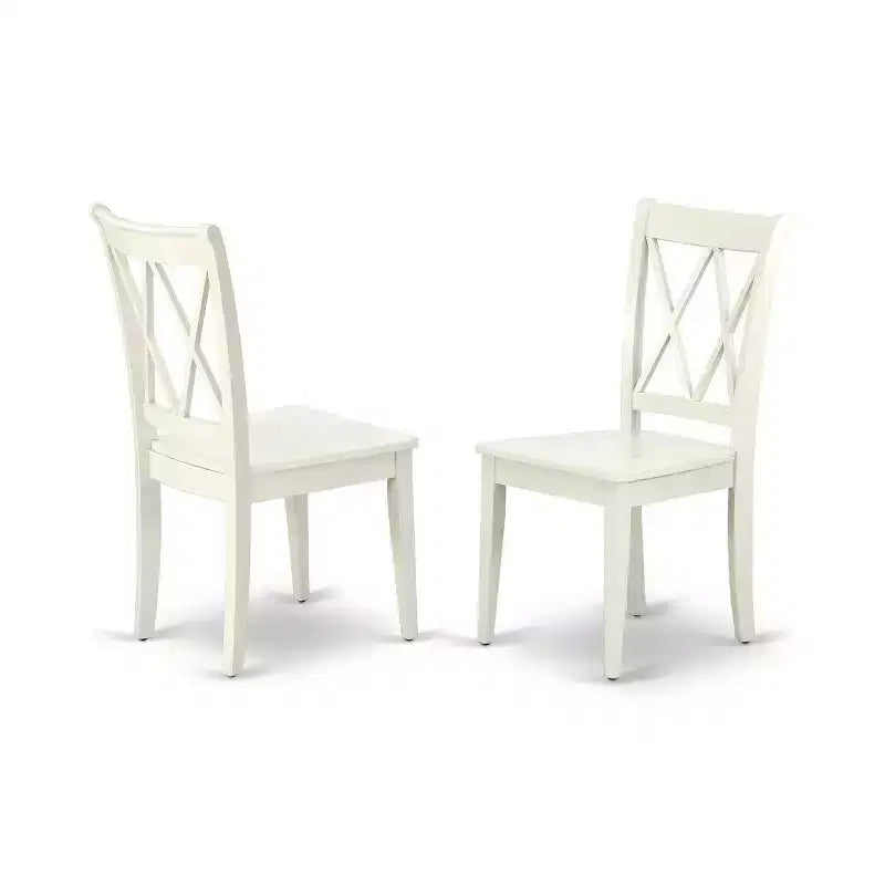 Set da pranzo antico - Tavolo rettangolare e sedie 5 pezzi - Design a doppia "X" sullo schienale - Comfort e stile