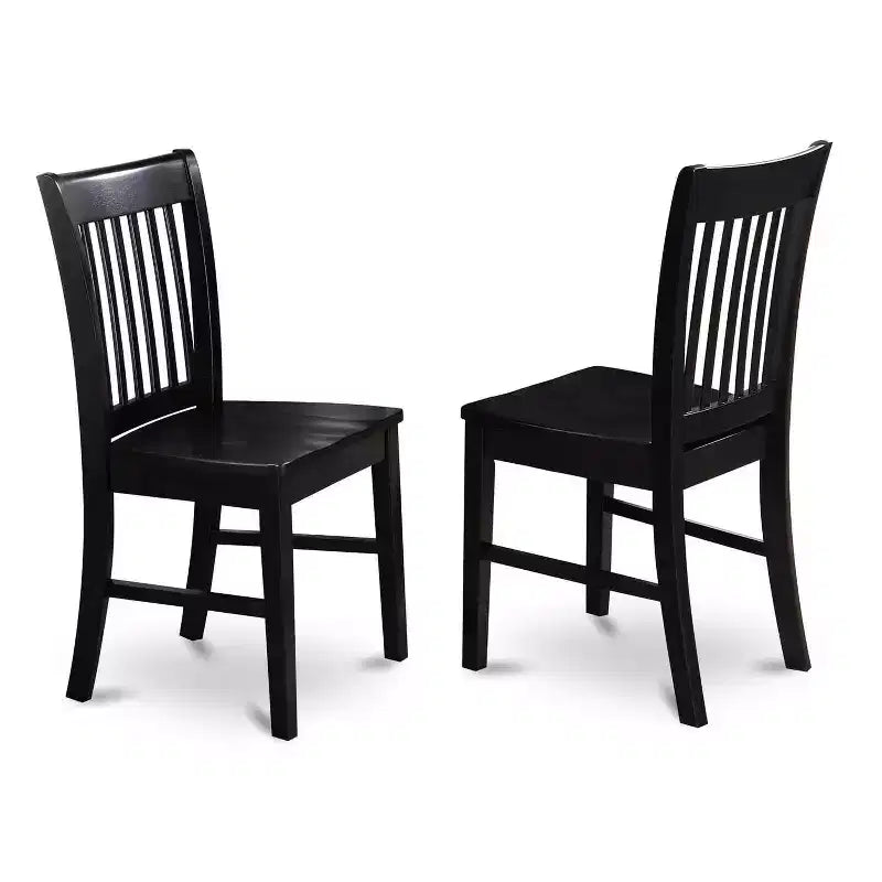 HomeStock Tavolo da pranzo rettangolare a 6 pezzi con piano in legno massiccio nero e 1 panca e 4 sedie