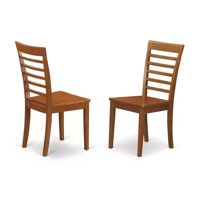 Set da pranzo 5 pezzi - Tavolo da pranzo e sedie piccoli - Set tavolo da cucina - Design moderno - Finitura Marrone Sella