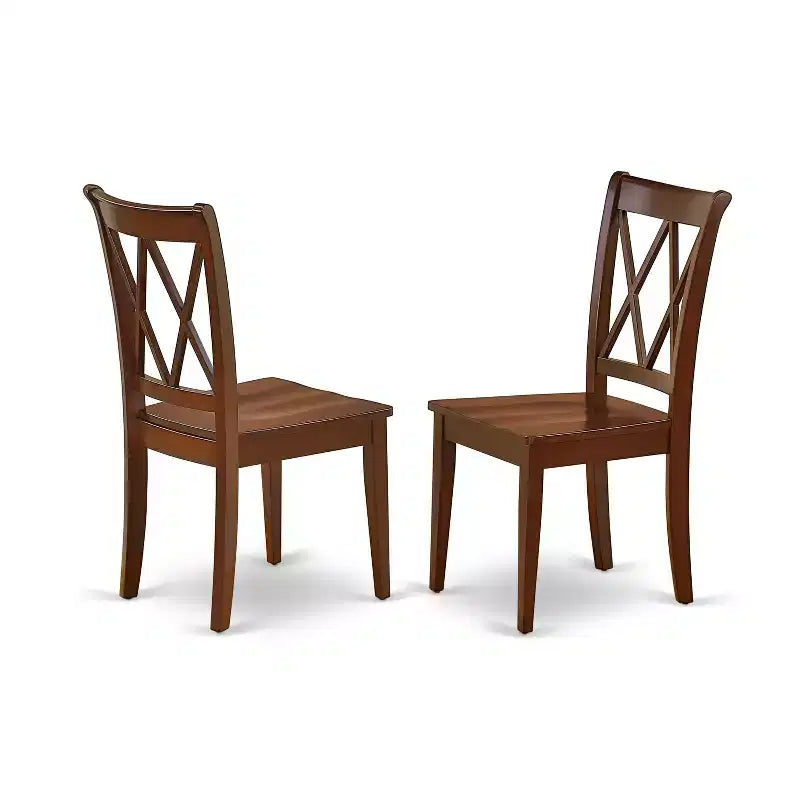 Set Tavolo da Cucina Boho - Set Sala da Pranzo 3 Pezzi per Piccoli Spazi - Tavolo Rettangolare e 2 Sedie - Finitura Mogano