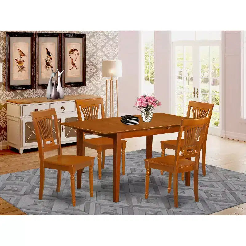 Set da Tavolo Moderno per Cucina 5 Pezzi - Tavolo da Pranzo con Sedie - Adatto a Piccoli Spazi