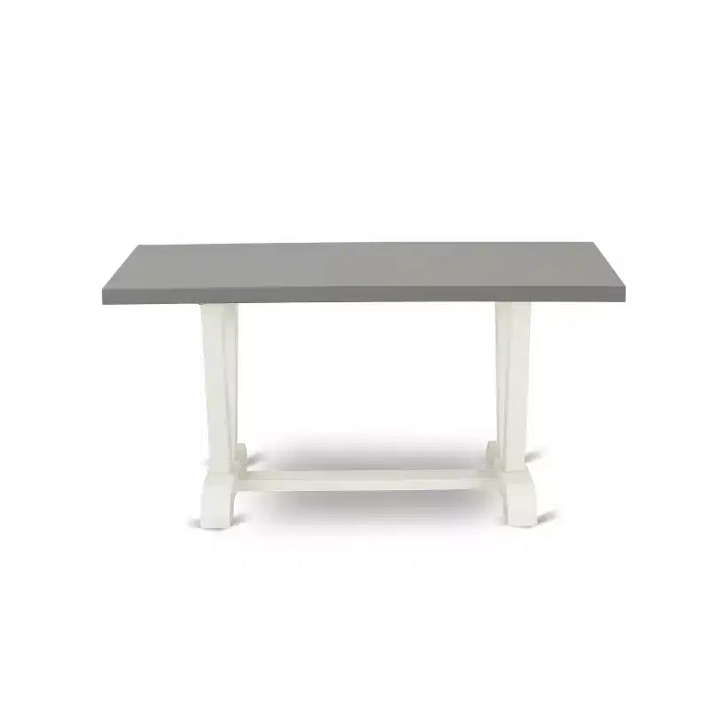 Tavolo da pranzo rettangolare a 6 pezzi con ripiano in legno massello con finitura in rovere naturale, con 1 panca, 4 sedie con